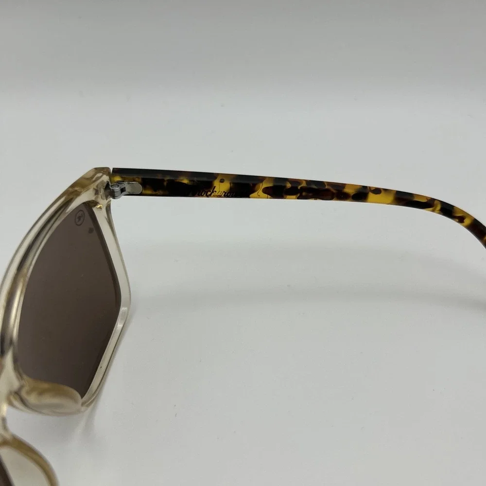 Knockaround Fast Lanes Tortoise/Clear Frame Sunglasses Brown Lenses